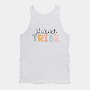 Clarinet Tribe Muted Pastels Tank Top